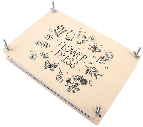 Holibanna Blumenpressset Mit Pflanzenblattpresse Für DIY Gepresste Getrocknete Blumen Accessoires Oder Blüten-Make-up Pflanzenpresszubehör Mit Robusten Platten Für Gleichmäßige Trocknung