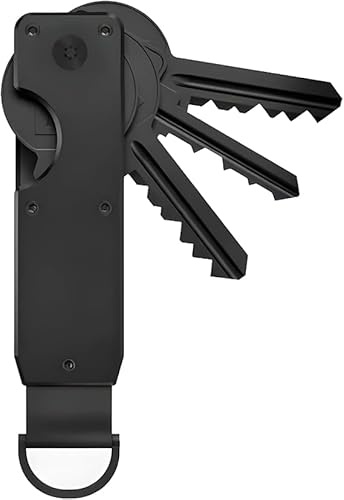Rydkas Organizador de llaves minimalista e innovador. Estuche metálico compacto para llaves Organizador de llaves para llavero. Permite guardar de 2 a 6 llaves
