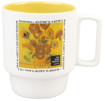 Grupo Erik Taza Van Gogh - Tazas de café 350 ml | Tazas desayuno originales para regalar, Regalo Cumpleaños Mujer Amantes del Arte, Cerámica
