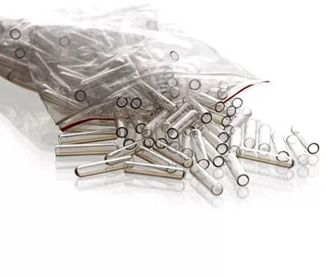 Tubes à essai de fermentation en verre borosilicaté 6 x 30 mm for la microbiologie, 200 pièces, for tester les coliformes dans l'eau