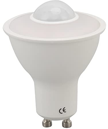 Haofy GU10 LED-Lampe 5 W 500 Lm 3000 K Warmweiß – Infrarot-Bewegungsmelder-Strahler für Decke, Flur und Küche mit 50.000 Stunden Lebensdauer