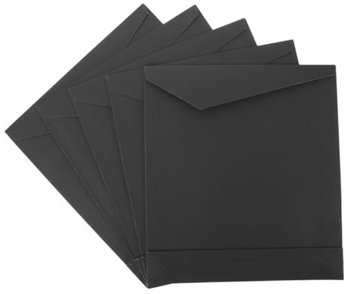 Beaupretty 5 Pezzi Sacchetti di Carta Kraft Chiusura a Strappo Sacchetti per Imballaggio e Confezione di Magliette Borse per Riviste e Alimenti Adatti per Feste Ufficio e Scuola Formato