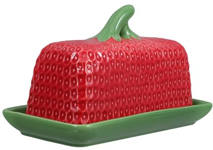 BETOOKY Mantequera Francesa de Cerámica con Tapa para Mantequilla, Recipiente Versátil y Elegante para Almacenamiento Conveniente en Casa o Restaurante