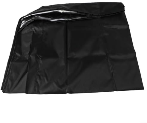 Qualoramall 420D Oxford Sandabdeckung, wasserdicht, regendicht, staubdicht, für den Außenbereich, Sandkastenschutz mit Kordelzug für Garten, Hof, Spielplatz, 120 x 120 cm, Schwarz (120 x 120 x 20 cm)