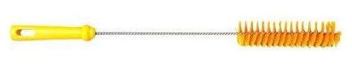 Maya Professional Tools 10756-4 rörborste medelhård borste, FBK/livsmedelshygien 40 mm x 150 mm x 500 mm, gul