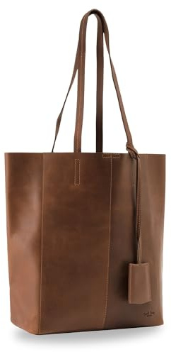 Gusti Shopper Leder - Cassidy Handtasche Ledertasche Umhängetasche Henkeltasche Laptoptasche 13L Tasche Damen groß