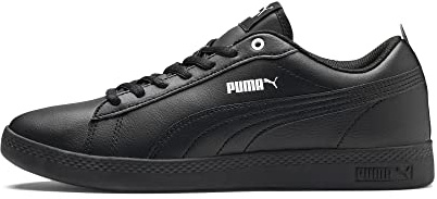 PUMA Women Puma Smash Wns v2 L Sneakers, Puma Black-Puma Black, 41 EU