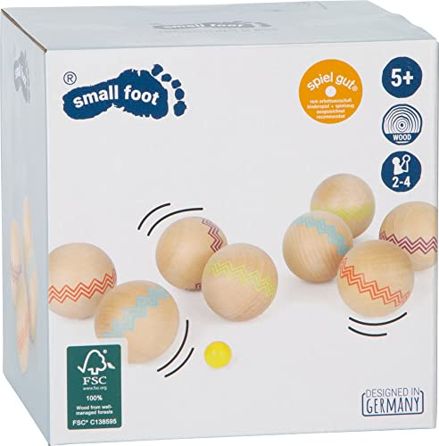 small foot 12029 Boule Active de Madera 100% certificada FSC®, Juego Familiar para Exteriores, a Partir de 3 años