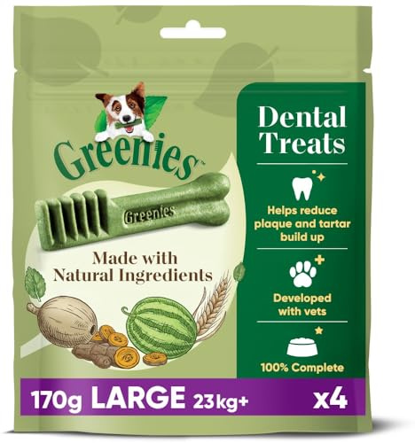 Greenies Snack Dentaire Large pour Chiens de Plus de 23 kg (170 g)