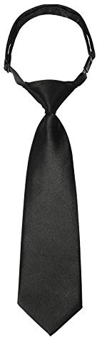 Cravatte per ragazze ragazzi Cravatta pre-legata - Cravatte scolastiche regolabili Cravatta formale in raso per uniforme scolastica per bambini (Nero, Ragazzi)