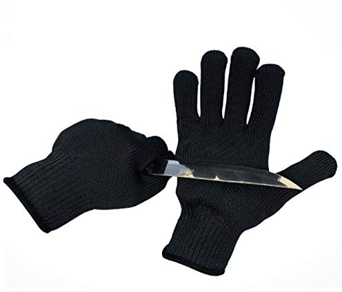 WXYZ schnittschutzhandschuhe 2 Montierte Schnittfeste Handschuhe Aus Edelstahldraht, Arbeitshandschuhe Bequem Und Sicher Für Das Schlachten Von Holzschnitzereien In Der Küche