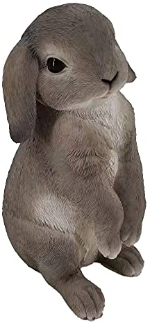 G&H Garden Ornaments Outdoor – Rabbit Lawn Statue Hand Finished Sculpture Figurine – Weather Resistant Detailed Garden Ornament Suitable for Indoor or Outdoor Use – Bunny Patio Gift (Standing)