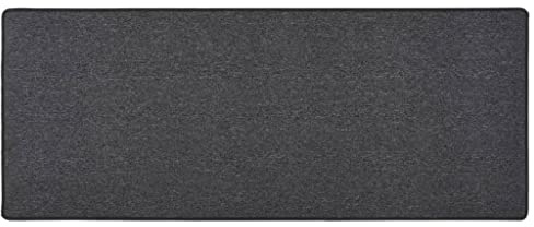 vidaXL Teppichläufer Teppich Läufer Flurteppich Küchenläufer Küchenmatte Wohnzimmerteppich Küche Flur Schlafzimmer Anthrazit 80x200cm Nadelvlies