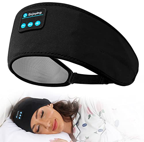 Perytong Bluetooth Schlafkopfhörer verstellbar und weich zum Schlafen, integrierte Lautsprecher, perfekt für Training, Laufen, Yoga, Reisen, Schlaflosigkeit