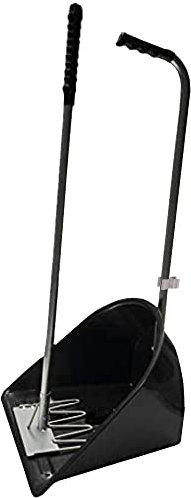 Muck Grabber Stable Mate Manure Collector Long Handle Poop Scoop & Rake Stable Paddock Dock Tidy Ideal for Horse, Pony, Donkey, Dog, Leaves for Yard, Stable, Horsebox & Garden - 80 cm (Black)