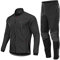 HOMTOL Herren Radjacke set Winter Thermal wasserdicht Winddicht Fahrradjacke Radjacke Winter Thermo Fleece Radtrikot Set Fahrradbekleidung Atmungsaktiv Lange Radhose Radjacke + Fahrradhose