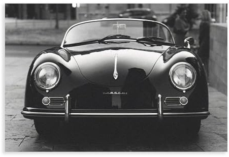 EYEZER Vintage Vintage Porsche elegantes klassisches Auto-Poster Leinwand Poster Schlafzimmer Dekor Sport Landschaft Büro Zimmer Dekor Geschenk ungerahmt 30 x 45 cm