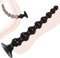 BDSMJOY Extra largo Plug Anal con 8 Bolas,dilatador anal juguetes sexuales,Anal Masaje Prostático,Adecuado Juguetes Sexuales para Hombre Mujer Pareja (Negro, L)
