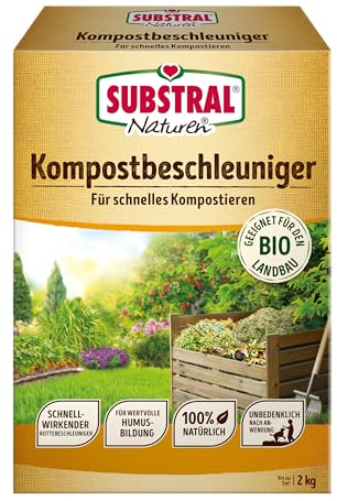 Substral Naturen Bio-Kompostbeschleuniger 2kg - Für Schnelles und Effizientes Kompostieren, 100% Pflanzlich, grün