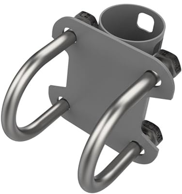 HOVCEH Supporto per Parabole Satellitari, Supporto per Antenna per Tubo Starlink, Motore Balcony Adattatore Starlink a Forma di U Regolabile