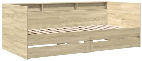 vidaXL Tagesbett mit Schubladen ohne Matratze Sonoma-Eiche 90x200 cm