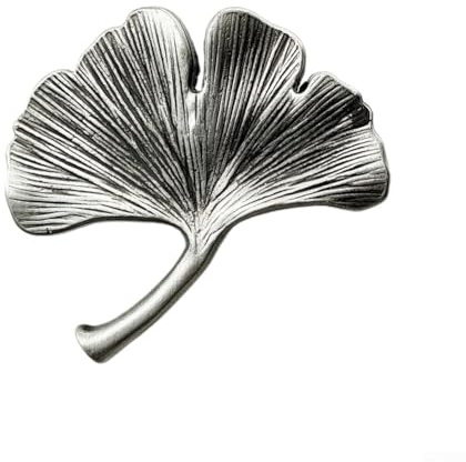 Ginkgo-Blatt-Türknauf, Vintage-Stil, grün, Bronze, Zinklegierung, Möbelgriff für Kinderzimmer-Schränke (antikes Zinn)