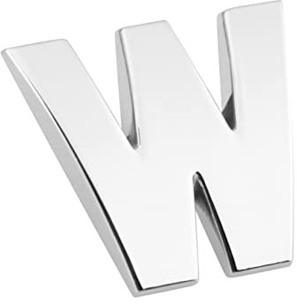 BUGUUYO Klebebuchstaben Silber für Auto Styling Metallic-autoaufkleber als Buchstabenaufkleber Autoaufkleber mit Metall-effekt Auto-metallaufkleber als Abzeichen Silber