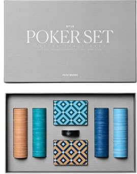 PrintWorks Classic Poker Set - 100 Chips, Cards & Storage Case for Adults