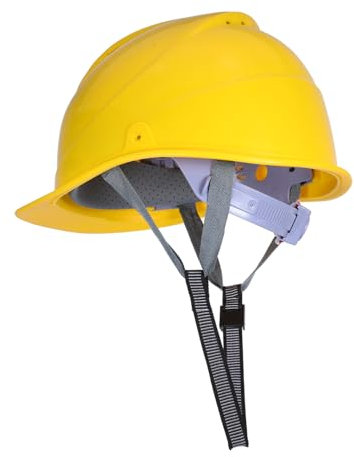 DIYEAH Gelber Bauhelm Aus Verstellbar Für Erwachsene Mit Bauartigem Schutz Für Arbeitsumgebungen Und Lange Tragezeiten