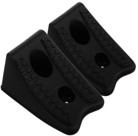 COOPHYA 2 Piezas Calzos para Ruedas de Plástico Resistentes Antideslizantes para Coches y Remolques para Estabilizar Vehículos y Asegurar Seguridad Terrenos Difíciles