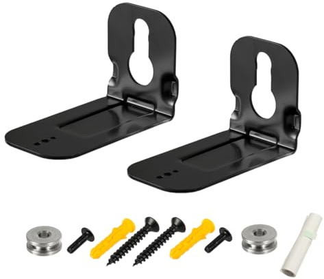 Durlo Wall Mount Bracket for Soundbar HW-N950 HW-S40T HW-S41T HW-S60T HW-T400 HW-A55C, 2 Pack Black Soundbar Mount with Wall Mounting Kit