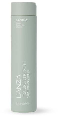 L'ANZA Heilkraft Weißes Tee Shampoo (300 ml), Stärkt, Schützt und Stellt Schwaches, Brüchiges und Gealtertes Haar Wieder Her, Reich an Keratin-Protein, Heilenden Ölen und Vitamin C, Keratin Shampoo