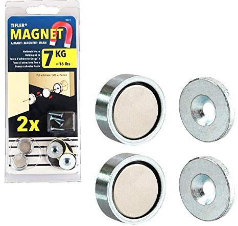2 x fermo porta, magnetico, per serratura a filo
