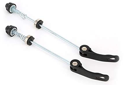 AiTuiTui 1 Pair MTB Quick Release Skewers Bike QR, 145/180 mm Road Mountain Bicycle Wheel Hub Front and Rear Clip Bolt Lever Axle Set, Red