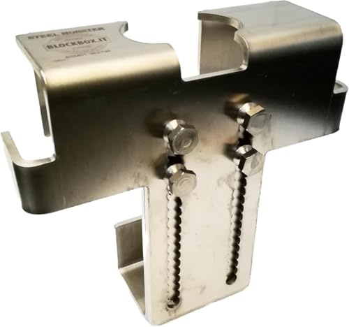 Block Box ECU Steel Monster: Gepanzerter Schutz für Steuergerät Motor – 4 mm verstärkt – Diebstahlschutz (patentiertes Produkt) (SM01), stahl, Modern