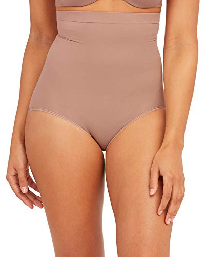SPANX SPANXsculpt Power Series High-Waisted Brief - Lightweight All-Day Comfort - Core Control Shapewear - High-Waisted Underwear - Cafe Au Lait - Medium