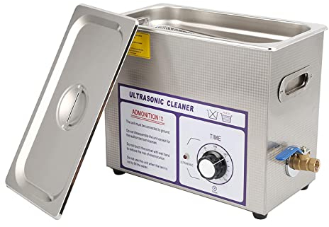 YXZCY Ultrasonic Cleaner 6L Large Capacity Stainless Steel Ultrasonic Cleaning Machine Digital Heater Timer Jewelry Cleaning, Professional Jewellery Cleaner with Cleaning Basket