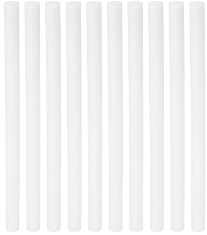 PATIKIL Humidificador Algodón Filtro Barra, 10uds Recarga Barra Filtro Mechas Reemplazo para USB Mini Humidificadores Portátiles Difusor (6.89'' x 0.39''), Blanco