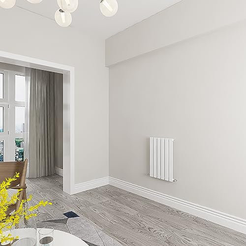 Skybathroom | 600x408mm Horizontal White Flat Single Panel Small Central Heating Radiator