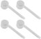 JTKREW 4 Pièces Cuillères Mesures Transparentes en Plastique pour la Cuisine et Le Thé-Cuillères Doseuses Grammes et Chrononutrition-Cuillère Doseur de Café et Cuillère à Mesurer 5g