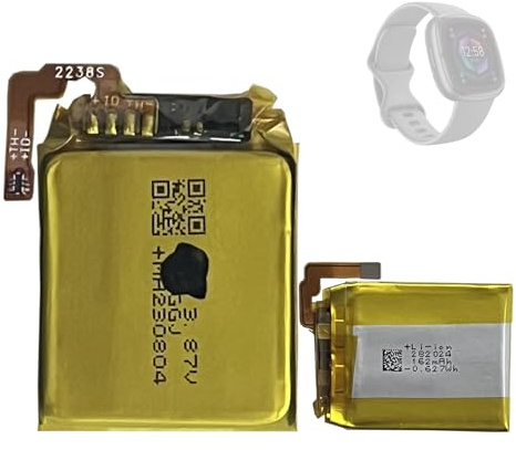 HIGHAKKU Ersatzakku kompatibel mit Fit-bit Sense 2 FB521 / Versa4 FB523 Smartwatch