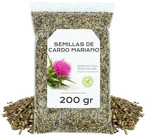 Cardo Mariano Semillas 200g - Cardo mariano Infusion - Te de Cardo Mariano - Cardo Mariano a Granel