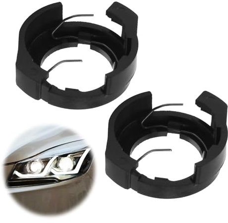 Duluok 2 Piezas H7 Adaptador Soportes Base de Enchufe H7 Retenedor LED Base de la bombilla Clips Adaptador Poseedor Apoyo Enchufe Accesorios de conversión de zócalo de lámpara LED