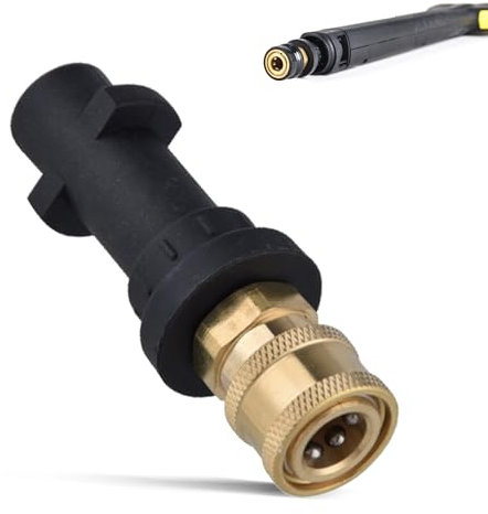 Pressure Washer Adapter, Brass Adapter with 1/4'' Quick Connect Female Fitting for Karcher K Series K2, K3, K4, K5, K6, K7 High Pressure Washer