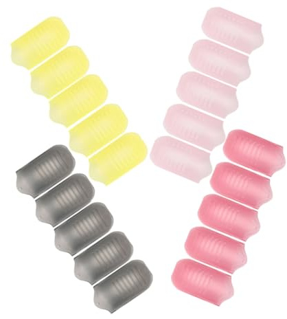 NIYANGLE 20stücke Kunststoff Nagelclip Für Gelnägel Klebeclip Kunststoffclip Farbe Entferner Wickelwerkzeug Reisegröße Sicheres Griffdesign Einstellbare