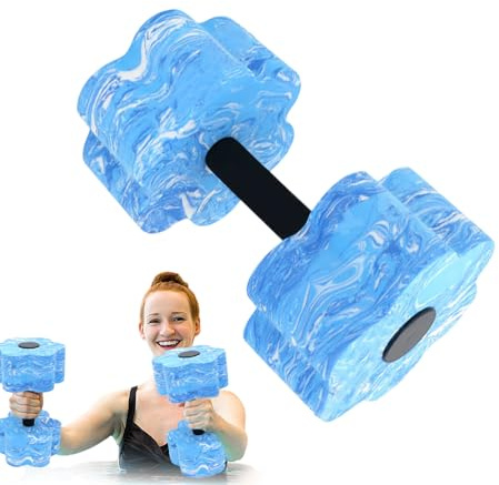 Aqua Toning Hanteln – Schwimm-Trainingshanteln, Schaumstoff-Handwassergewichte | tragbare, leichte Pool-Hanteln, Aqua-Physik-Werkzeuge, Pool-Übungswerkzeug für Gewichtsverlust, Männer und Frauen