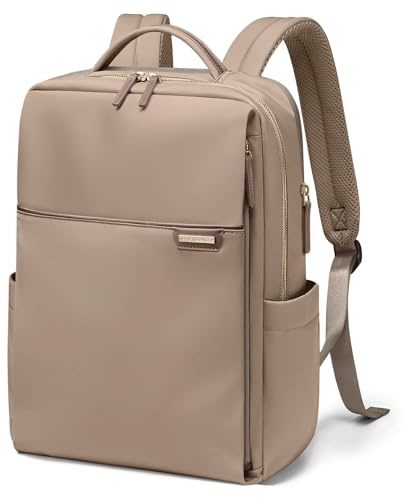 GOLF QUALITY Laptop Backpack, Hand Luggage, 16 Inches, Backpack for Men and Women, Business Backpack, Waterproof, Backpack Daypack for School, Cycling, Leisure and Travel, brown, 16, Casual