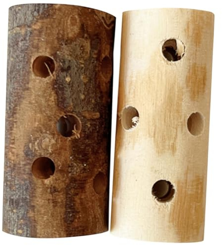 NUOBESTY 2 pièces Bâtons à Mâcher Bois de Pommier pour Lapin Cobaye Hamster à Ronger Naturel pour Animaux de Compagnie Favorise la Santé Dentaire et Réduit Le Stress