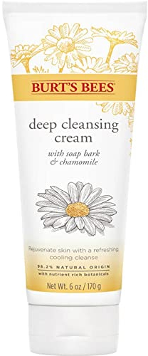 Burt's Bees Natural Cleanser Soap Bark and Chamomile Deep Cleansing Cream – 1 x Tube 170 grams