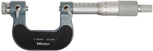Mitutoyo 126-125 Gewinde-Bügelmessschrauben, 0-25 mm